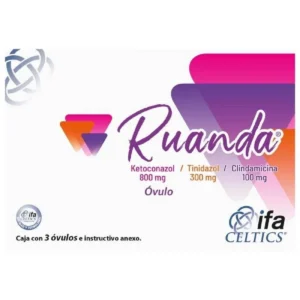 Ruanda con 3 óvulos quetoconazol tinidazol y clindamicina