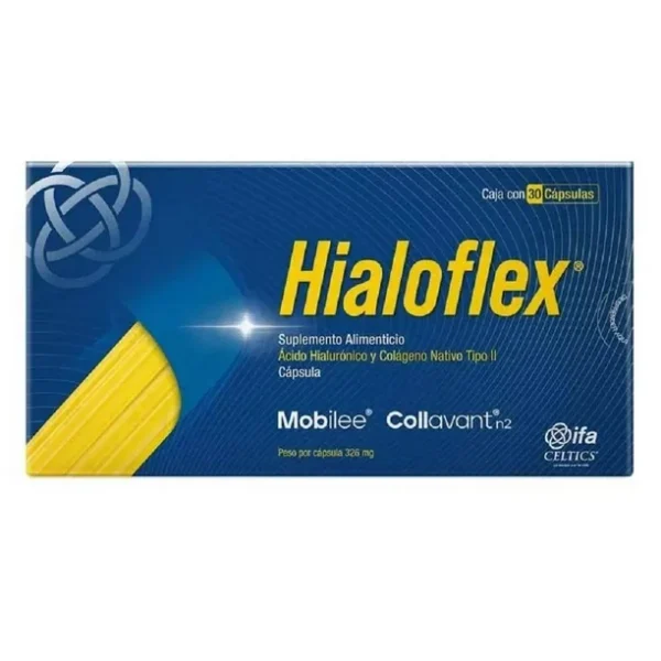 00750124960804L4 Hialoflex con 30 cápsulas suplemento alimenticio