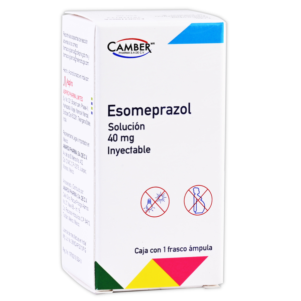 ESOMEPRAZOL 40MG CAMBER Solucion Inyectable - c/1