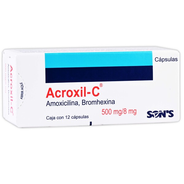 ACROXIL C 500MG Capsulas - c/12