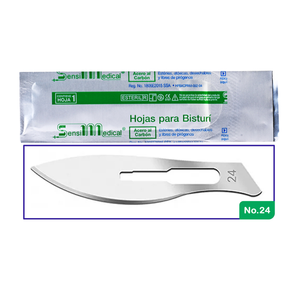 HOJA PARA BISTURI SENSIMEDICAL 24 Pieza - 1 Pieza