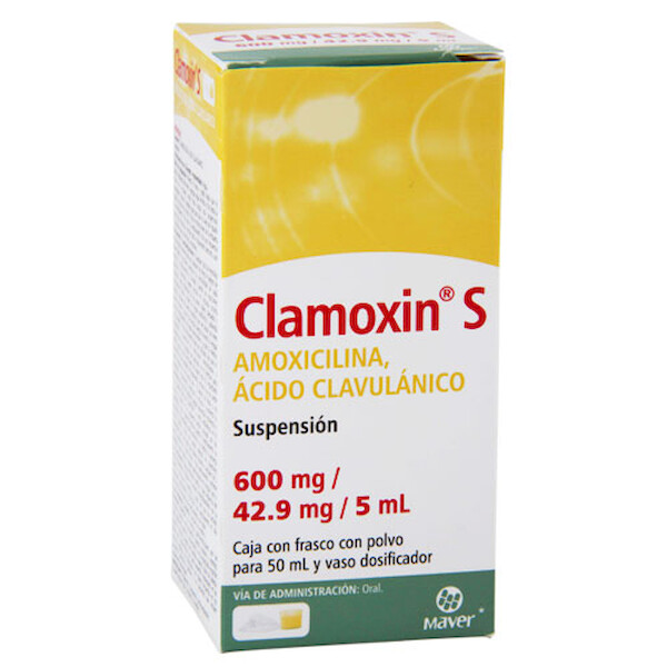 CLAMOXIN S 600/42.9mg Suspension - 50 ml