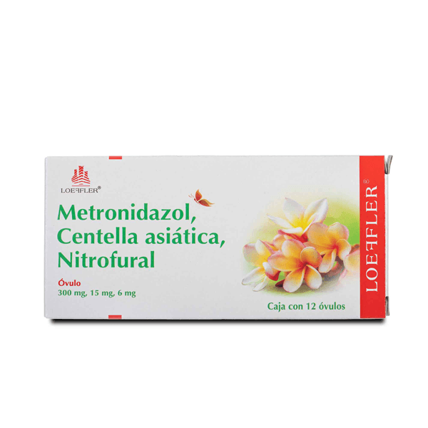 METRONIDAZOL, CENTELLA ASIATICA, NITROFURAL Ovulos - c/12