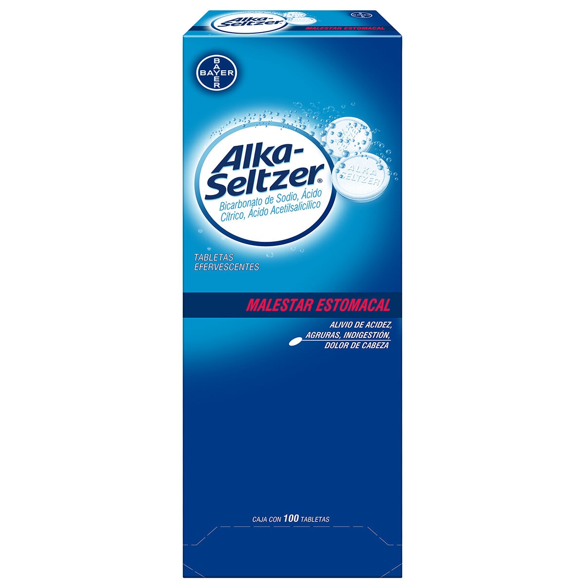 ALKA-SELTZER TBS EFERVESCENTES Tabletas Efervescentes - c/100