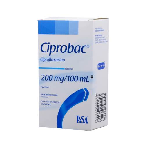 CIPROFLOXACINO 200MG  PISA  Solucion Inyectable - 100 ml