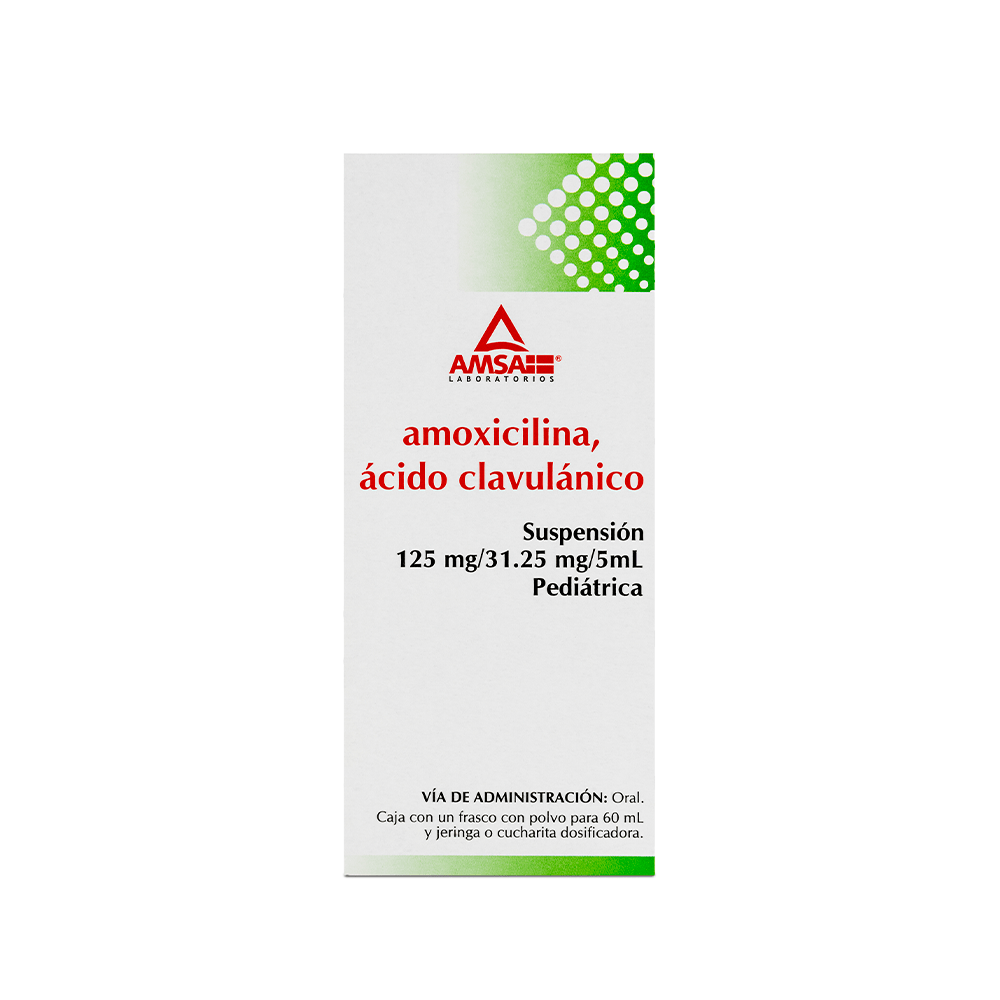 AMOXICILINA/ACIDO CLAVULANICO 125/31.25MG AMSA Suspension - 60 ml