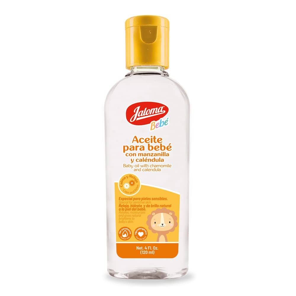 ACEITE PARA BEBE CON MANZANILLA Y CALENDULA Frasco - 120 ml