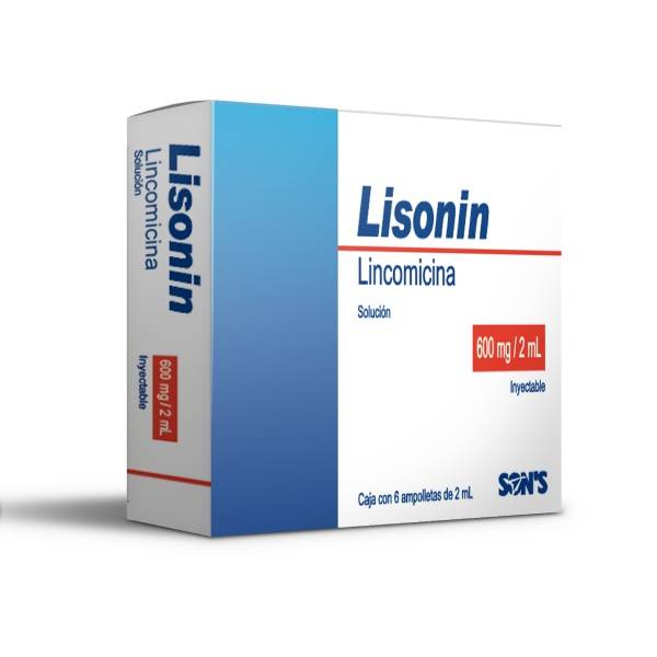 LISONIN 600MG Solucion Inyectable - c/6