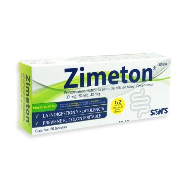 ZIMETON Tabletas - c/20