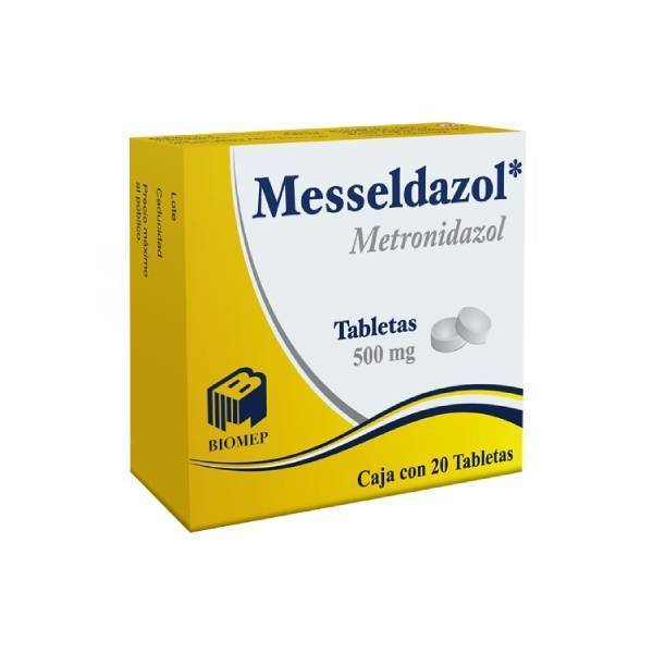 MESSELDAZOL 500MG Tabletas - c/20