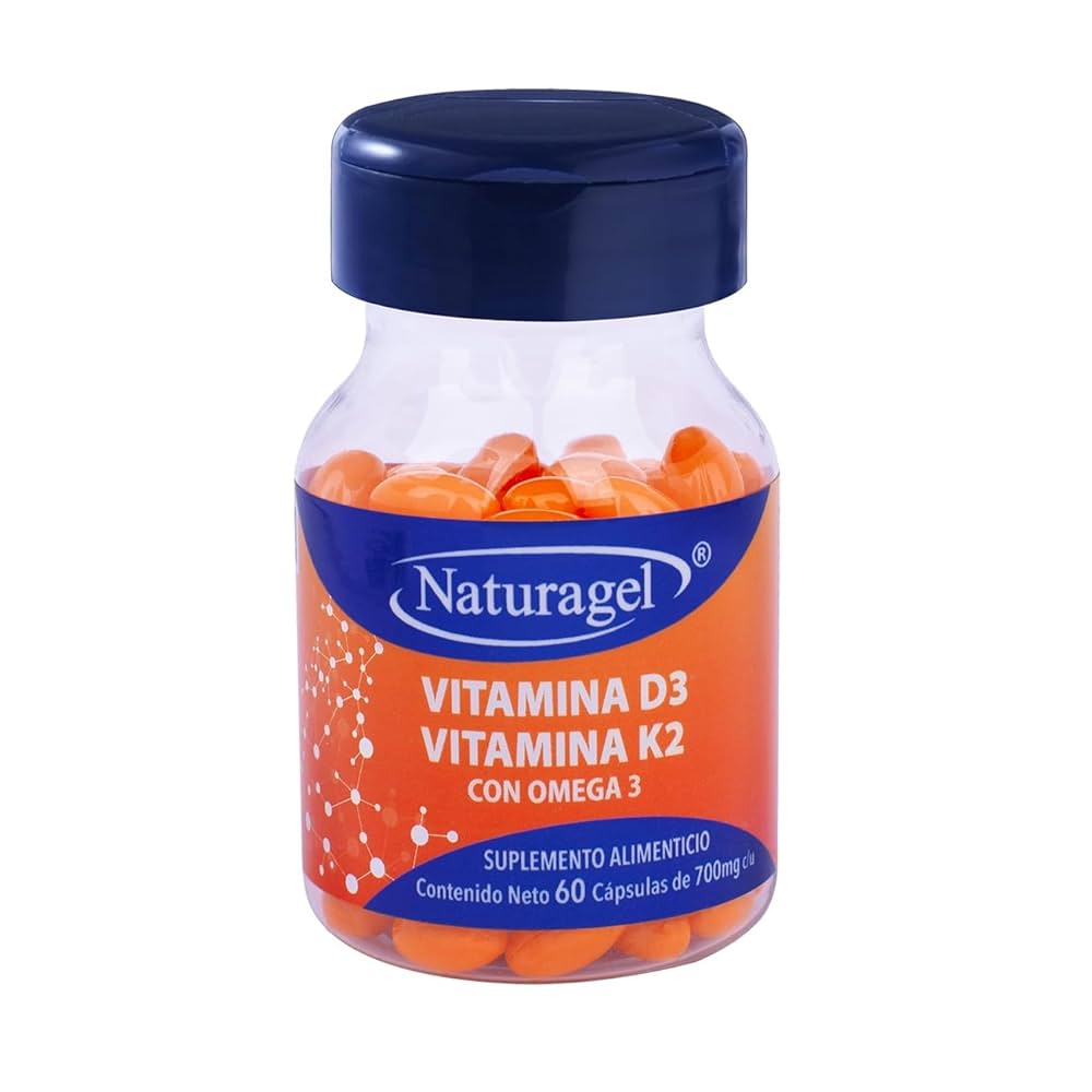 VITAMINA D3 VITAMINA K2 CON OMEGA 3 NATURAGEL Capsulas - c/60