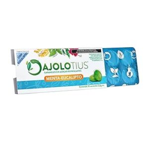 AJOLOTIUS PASTILLAS REFRESCANTES SIN AZUCAR MENTA ? EUCALIPTO Exhibidor - c/10