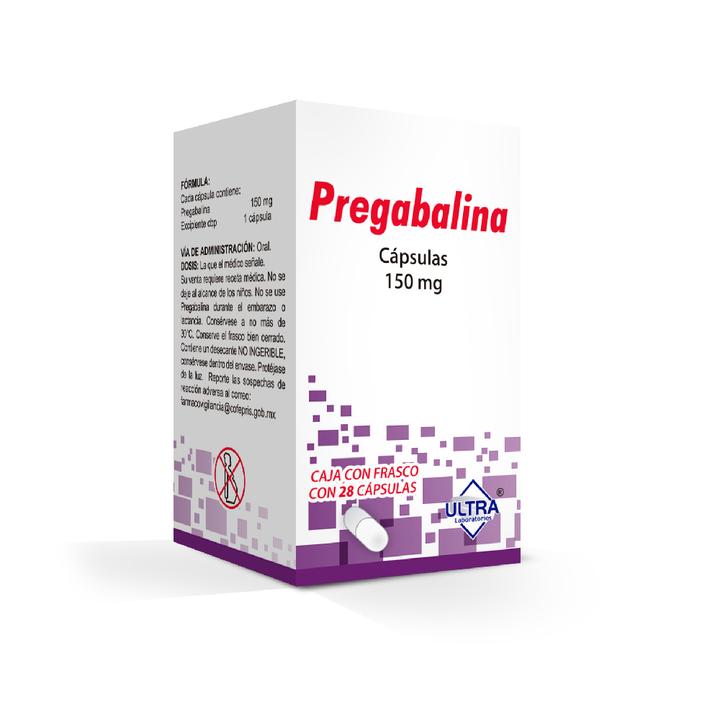 PREGABALINA 150MG ULTRA Capsulas - c/28