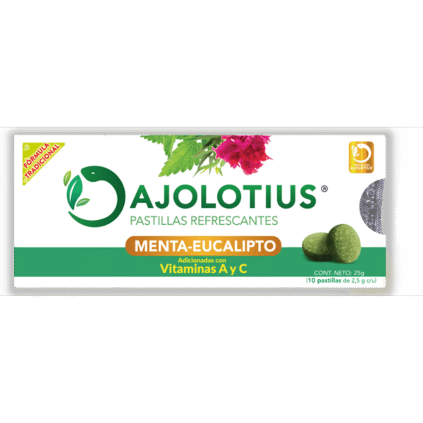 AJOLOTIUS PASTILLAS REFRESCANTES MENTA ? EUCALIPTO Exhibidor - c/10