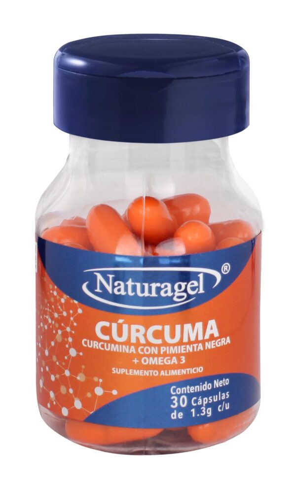 CURCUMA CON PIMIENTA NEGRA + OMEGA 3 NATURAGEL Capsulas - c/30