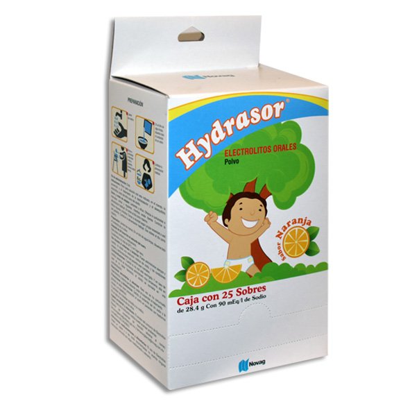 HYDRASOR NARANJA ELECTROLITOS Polvo en Sobres - c/25