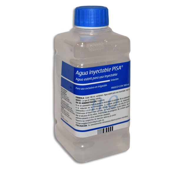 AGUA INYECTABLE 500ML FLEXOVAL S/BAYONETA Solucion - 500 ml