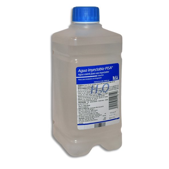 AGUA INYECTABLE 1000ML FLEXOVAL S/BAYONETA Solucion - 1000 ml