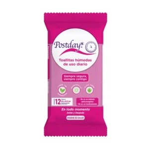 Toallitas Postday 12 toallas húmedas con aloe vera y manzanilla