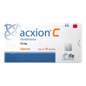 Acxion C Fentermina caja c/30 cápsulas de 15mg