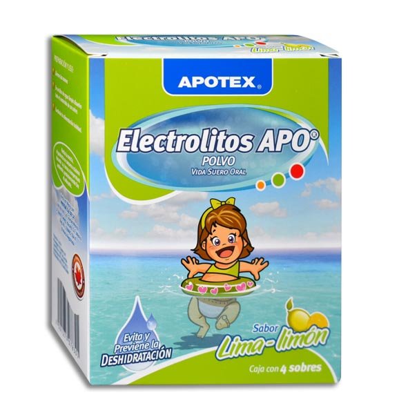 ELECTROLITOS APO LIMON Polvo en Sobres - c/4