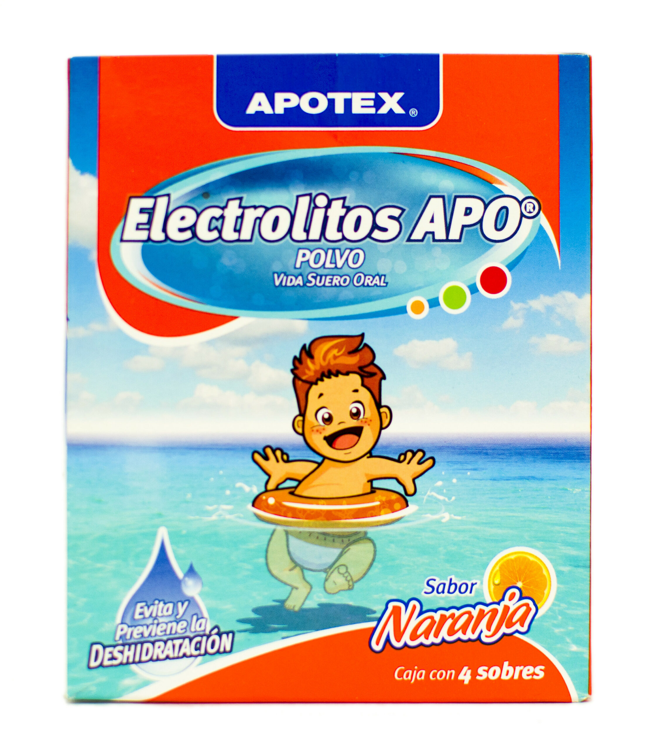 ELECTROLITOS APO NARANJA Polvo en Sobres - c/4