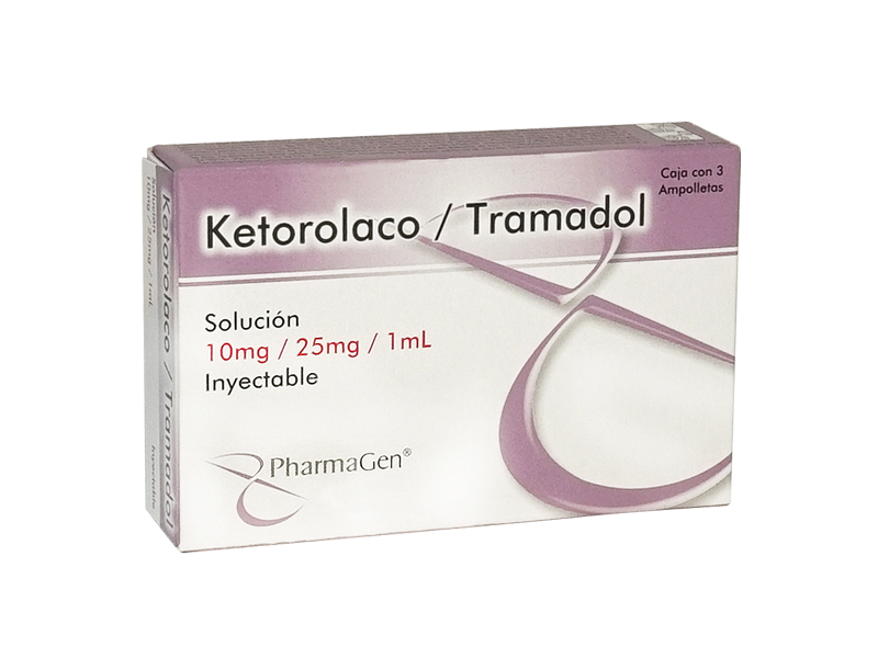 KETOROLACO/ TRAMADOL Solucion Inyectable - c/3