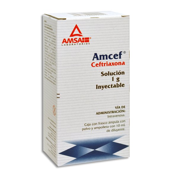 AMCEF 1GR IV Solucion Inyectable - c/1