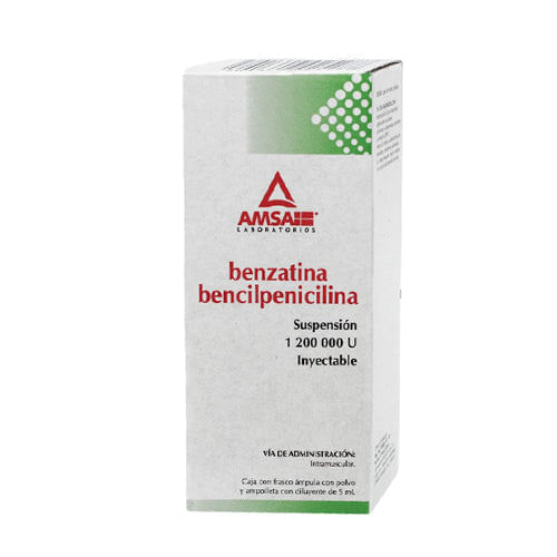 BENZATINA BENCILPENICILINA L.A. AMSA Suspension Inyectable - c/1