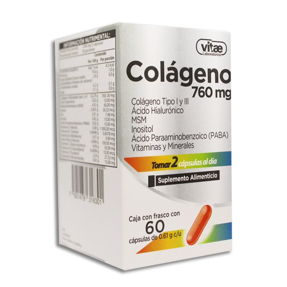 COLAGENO 760MG VITAE Capsulas - c/60