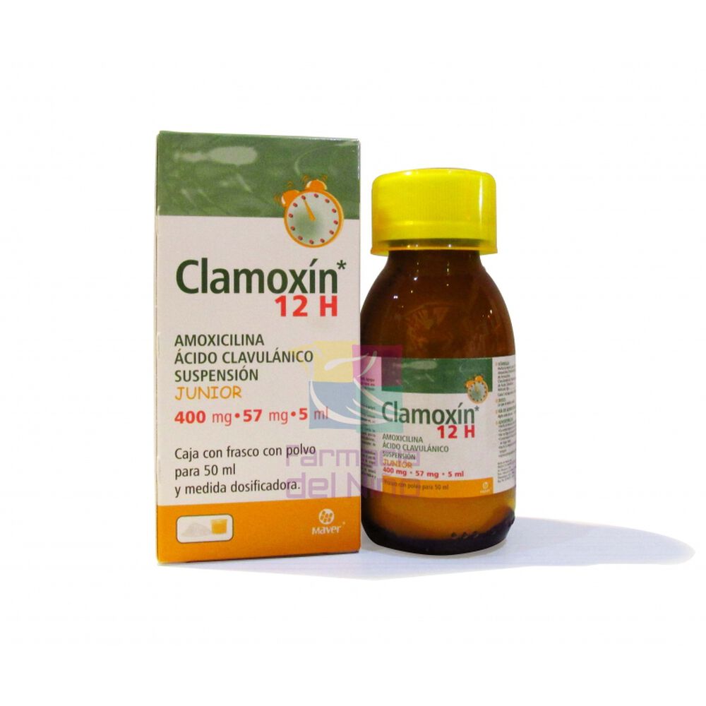 CLAMOXIN 12H JUNIOR 400/57MG Suspension - 50 ml