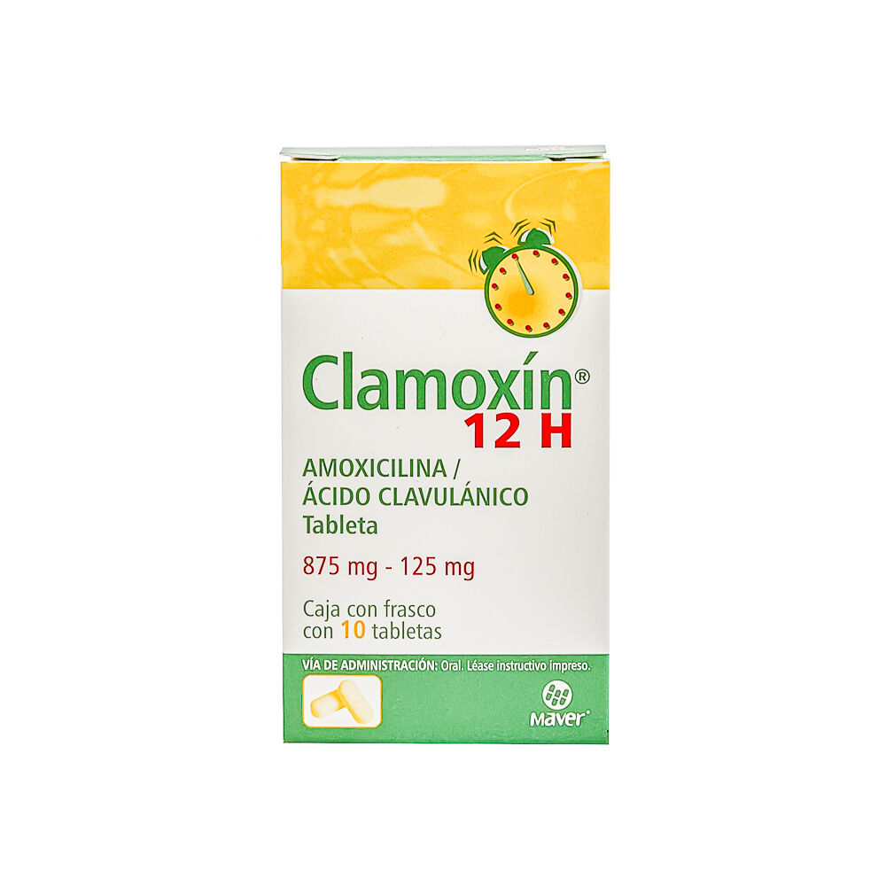 CLAMOXIN 12H 875/125MG Tabletas - c/10