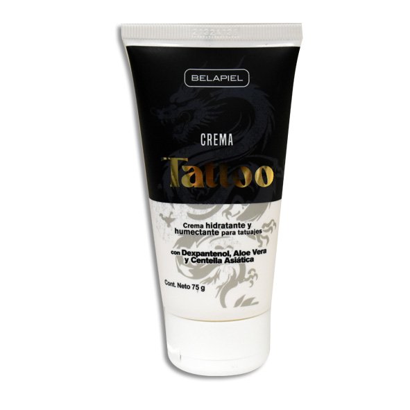 CREMA PARA TATUAJES CON PANTENOL, ALOE VERA Y  CENTELLA ASIATICA BELAP Tubo - 75 g