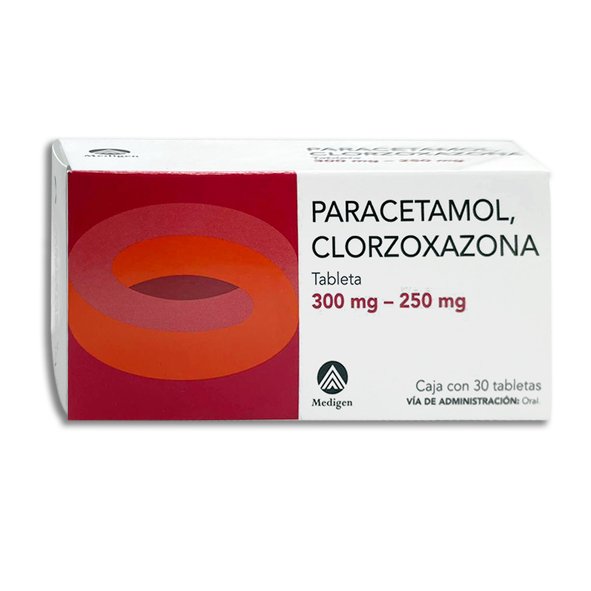 PARACETAMOL , CLORZOXAZONA MAVER Tabletas - c/30
