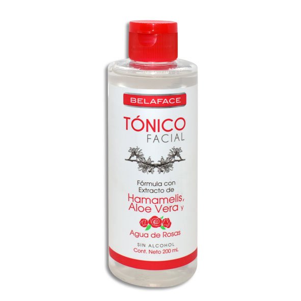 TONICO FACIAL HAMAMELIS, ALOE VERA Y AGUA DE ROSAS Frasco - 200 ml