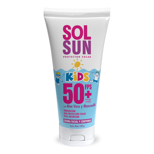 SOL SUN KIDS PROTECTOR SOLAR 50+ BELABEL Tubo - 100 g