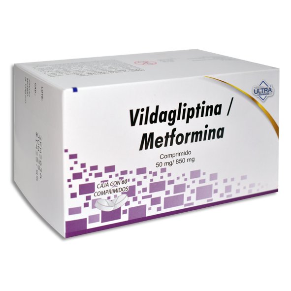 VILDAGLIPTINA / METFORMINA 50/850MG ULTRA Comprimidos - c/60