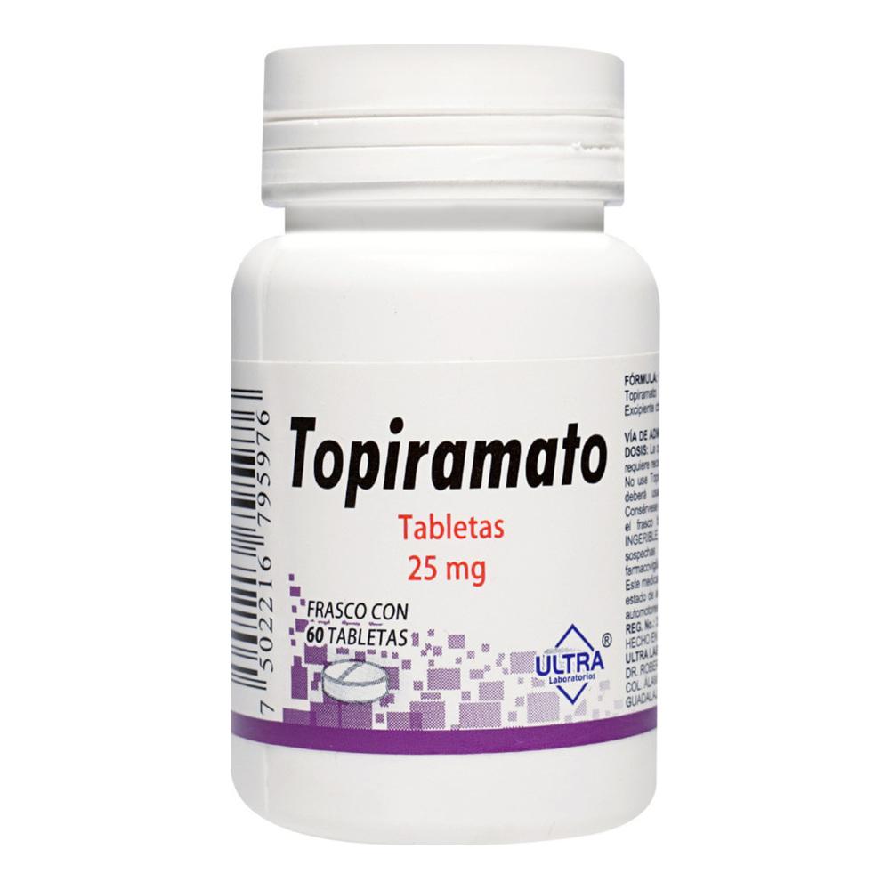 TOPIRAMATO 25MG ULTRA Tabletas - c/60