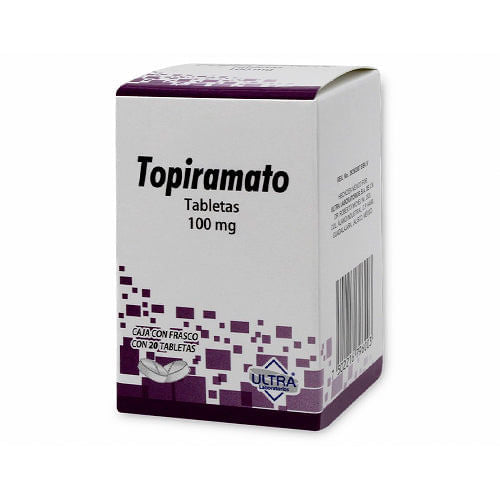TOPIRAMATO 100MG ULTRA Tabletas - c/20