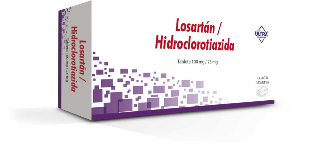 LOSARTAN / HIDROCLOROTIAZIDA 100/25MG ULTRA Tabletas - c/15