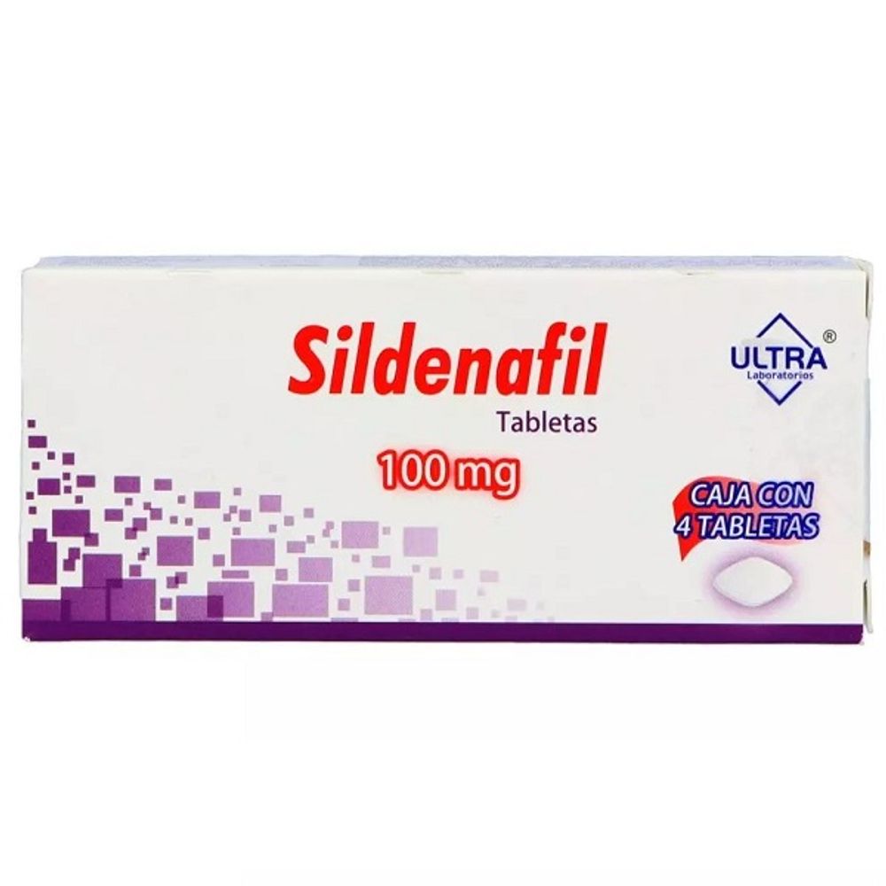 SILDENAFIL 100MG ULTRA Tabletas - c/4