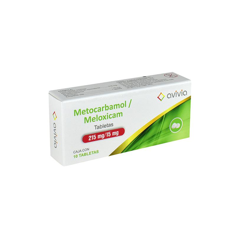 METOCARBAMOL MELOXICAM 15/215MG AVIVIA Tabletas - c/10