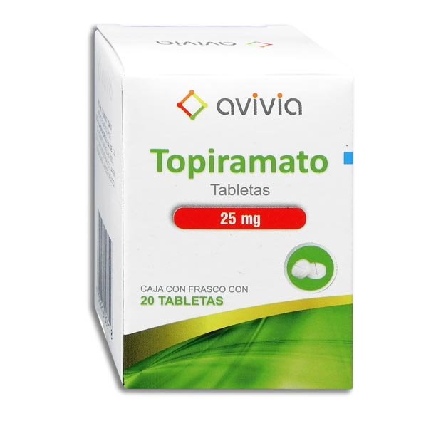 TOPIRAMATO 25MG AVIVIA Tabletas - c/20