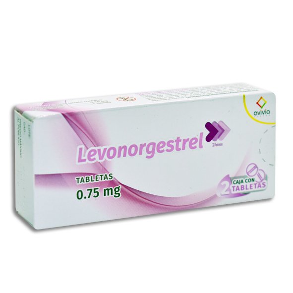 LEVONORGESTREL .75MG AVIVIA Tabletas - c/2
