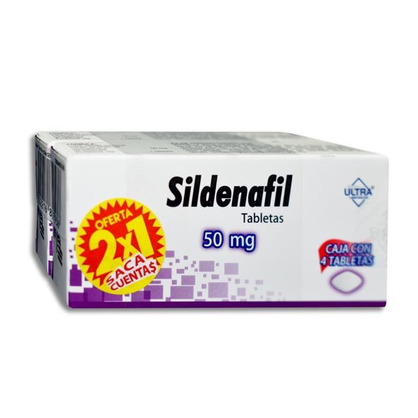 SILDENAFIL 50MG 2X1 ULTRA Tabletas - c/8