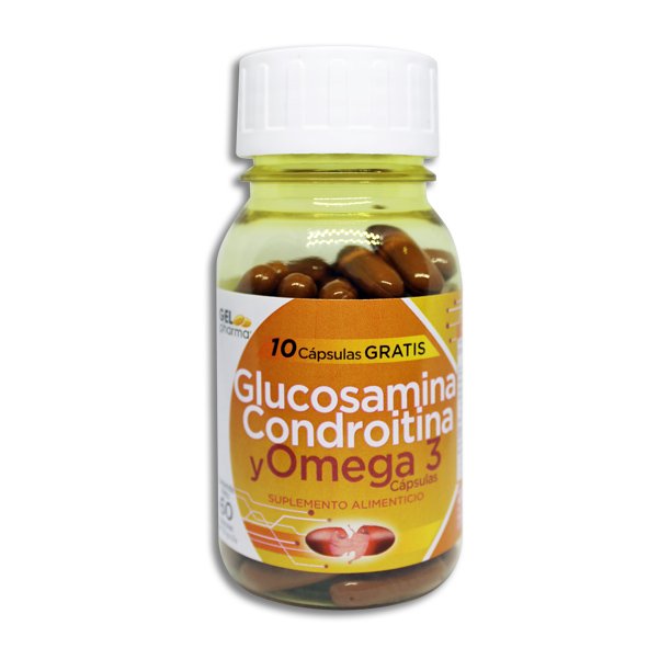 GLUCOSAMINA, CONDROITINA Y OMEGA 3 Capsulas - c/60