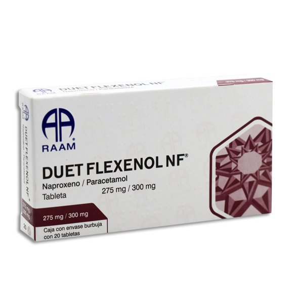 DUETFLEXENOLNF Tabletas - c/20