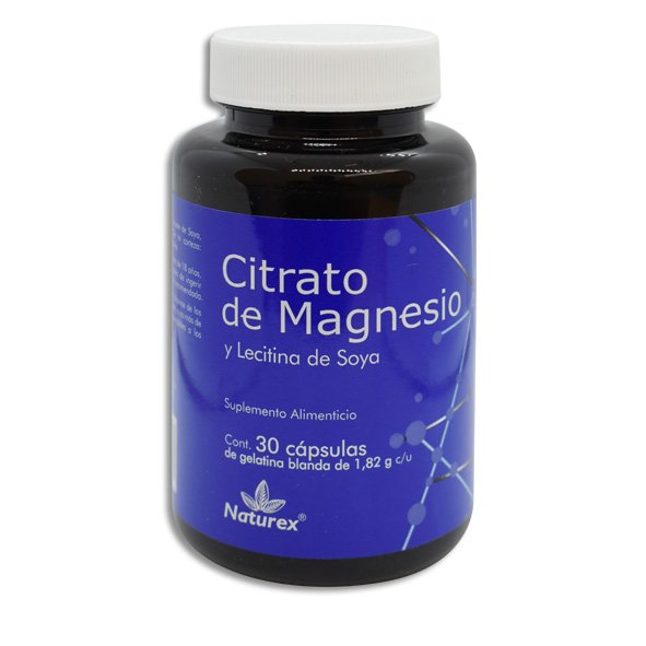 CITRATO DE MAGNESIO Y LECITINA DE SOYA  NATUREX Capsulas - c/30