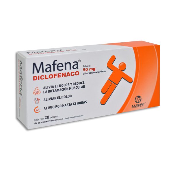 MAFENA 50MG Tabletas LP - c/20