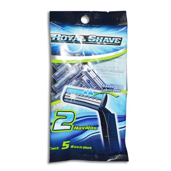 RASTRILLO ROYAL SHAVE 2 NAVAJAS Bolsa - c/5